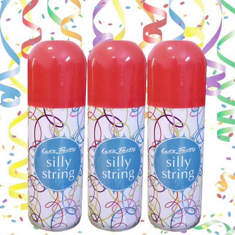 OEM barevné Siilly String Crazy stuha pronarozeniny a vánoční večírek