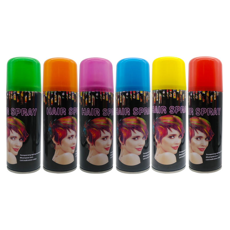 Barva vlasů aerosol sprej třpytky vlasů