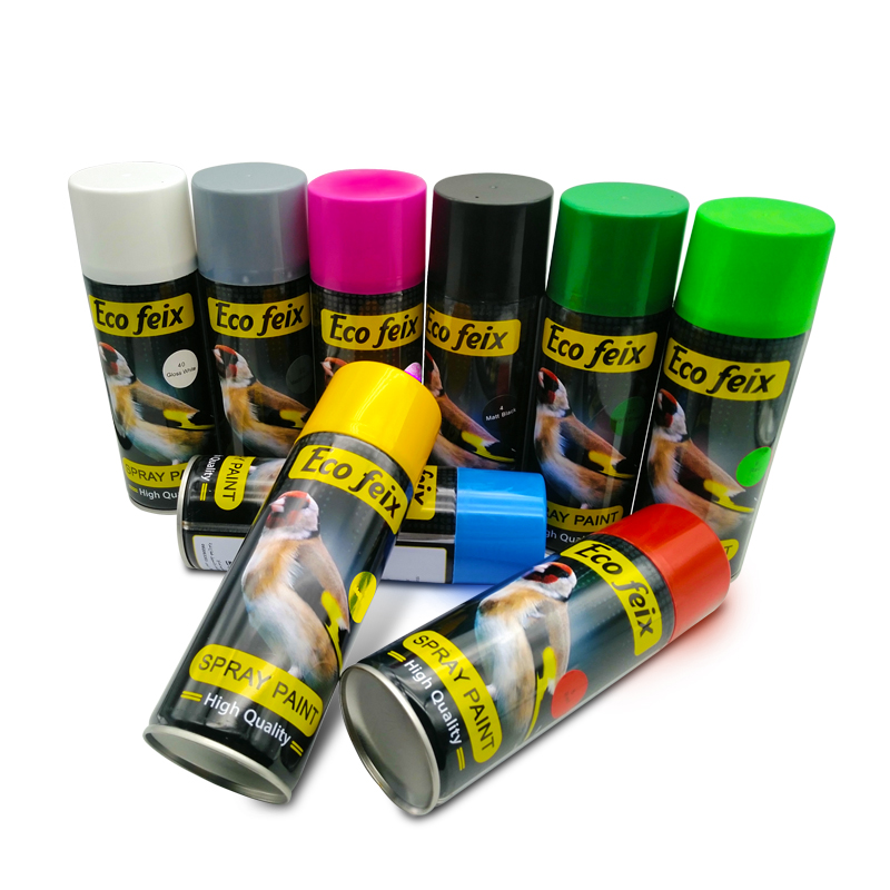 Vysoce kvalitní levná barevná akrylová aerosolová barva vzorek auta graffiti sprejová barva